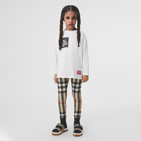 Burberry Check Stretch Jersey Leggings
