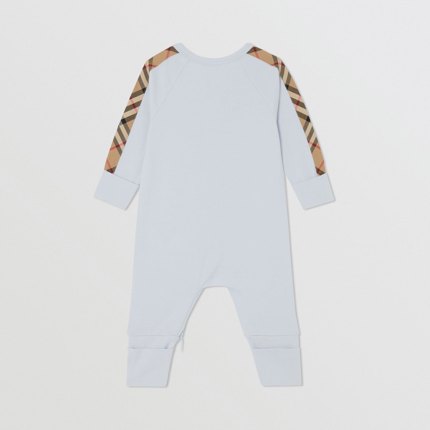 Burberry Blue Check Trim Cotton Three-piece Baby Gift Set