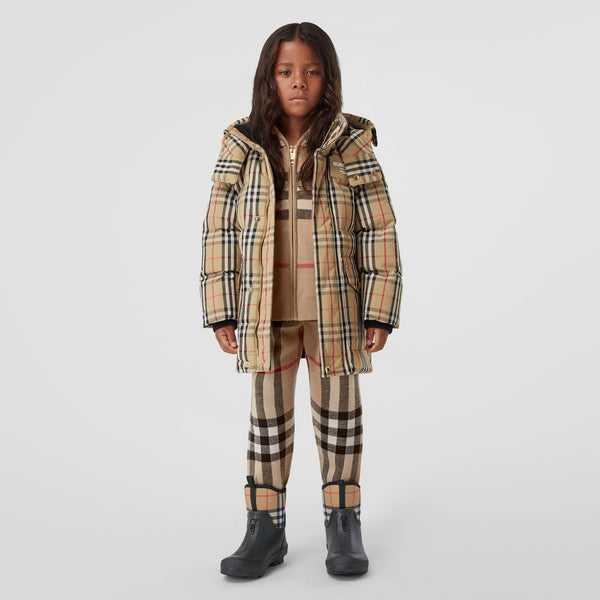 Burberry Archive Beige Check Down Jacket
