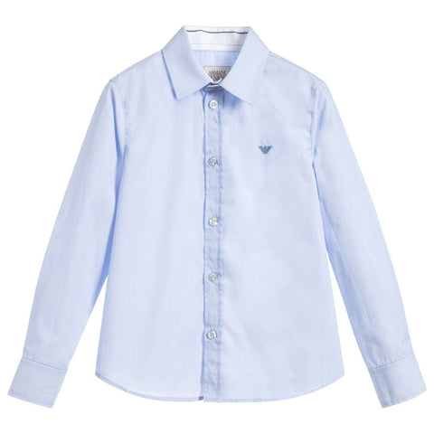 AJR  Pale Blue Cotton Shirt