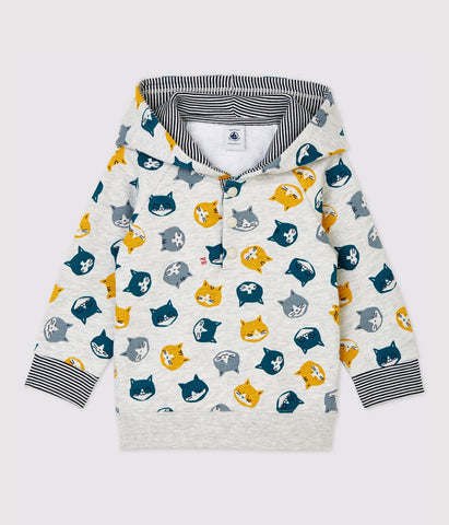 Petit Bateau Baby Cat Fleece Sweatshirt