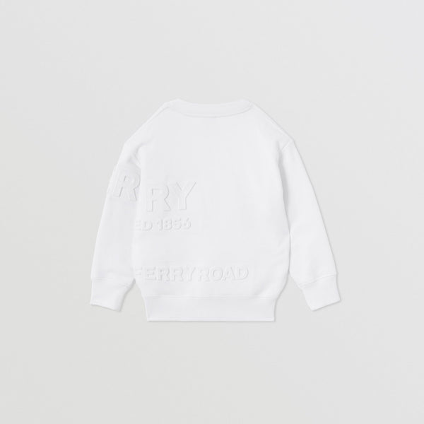 Burberry White Horseferry Print Sweatshirt