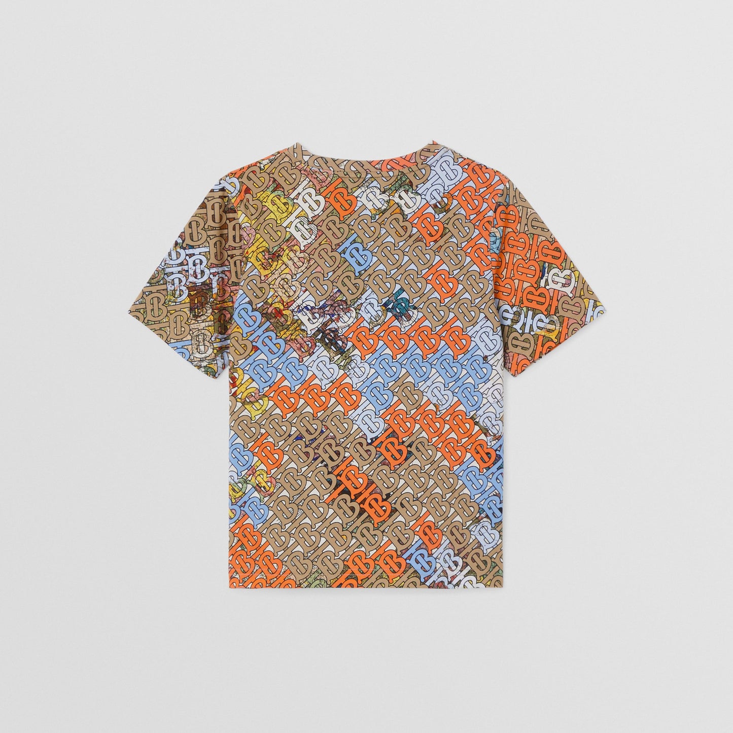 Burberry Monogram Map Print Cotton T-shirt