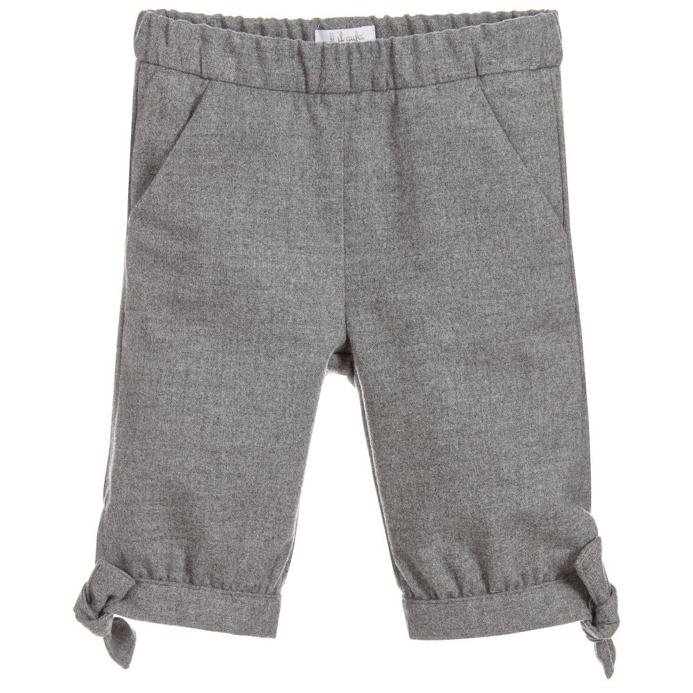 IL GUFO Grey Viscose Trousers