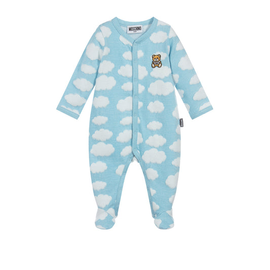 Moschino Allover Cloud Footie