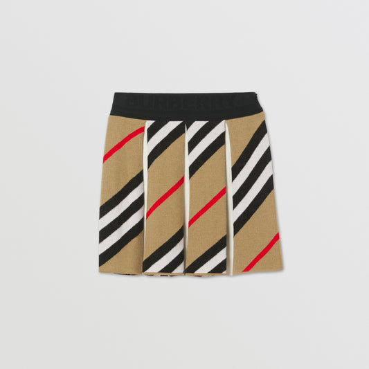 Burberry Stripe Knitted Skirt