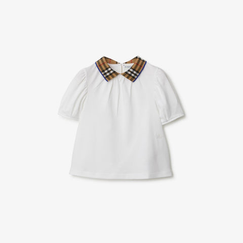 KG5 Check Collar Cotton Polo Shirt