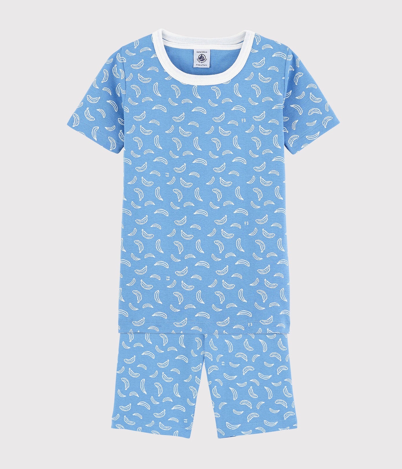 Petit Bateau Banana Print Short Pajamas