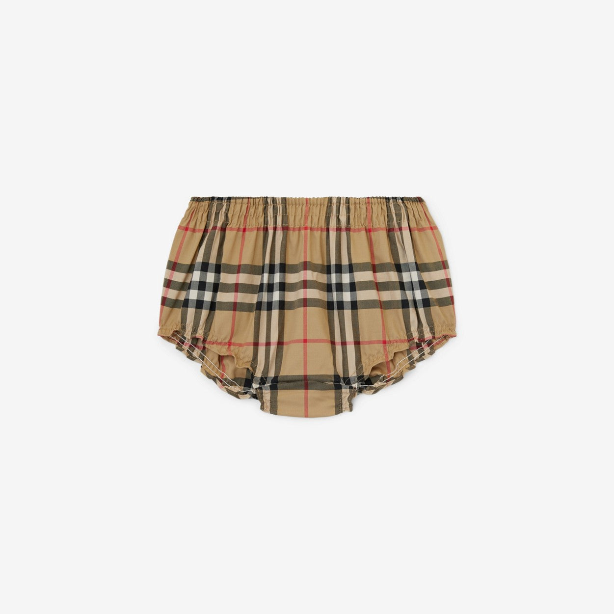 Burberry Vintage Check Cotton Dress with Bloomers