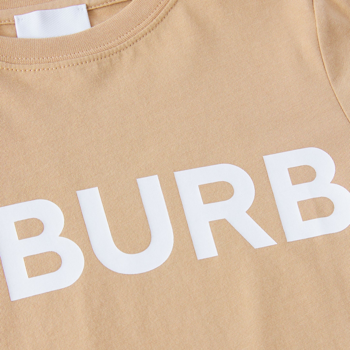 BurberryBeige Horseferry Print Cotton T-shirt