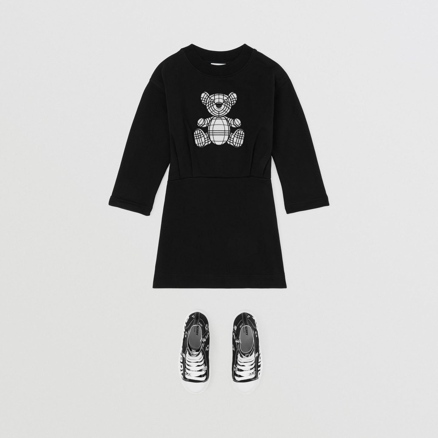 Burberry Girls Black Thomas Bear Dress