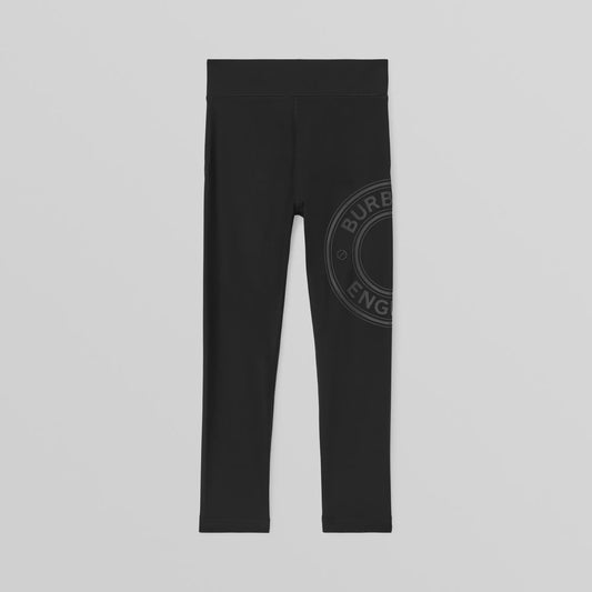 Burberry Girls Black Logo Leggings