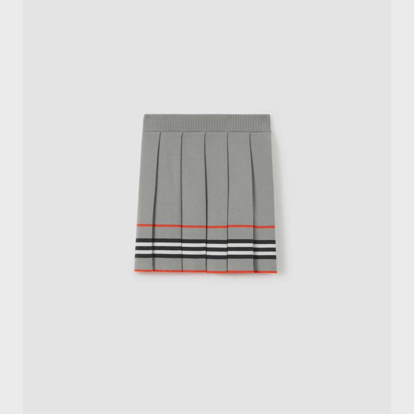 Icon Stripe Technical Wool Skirt