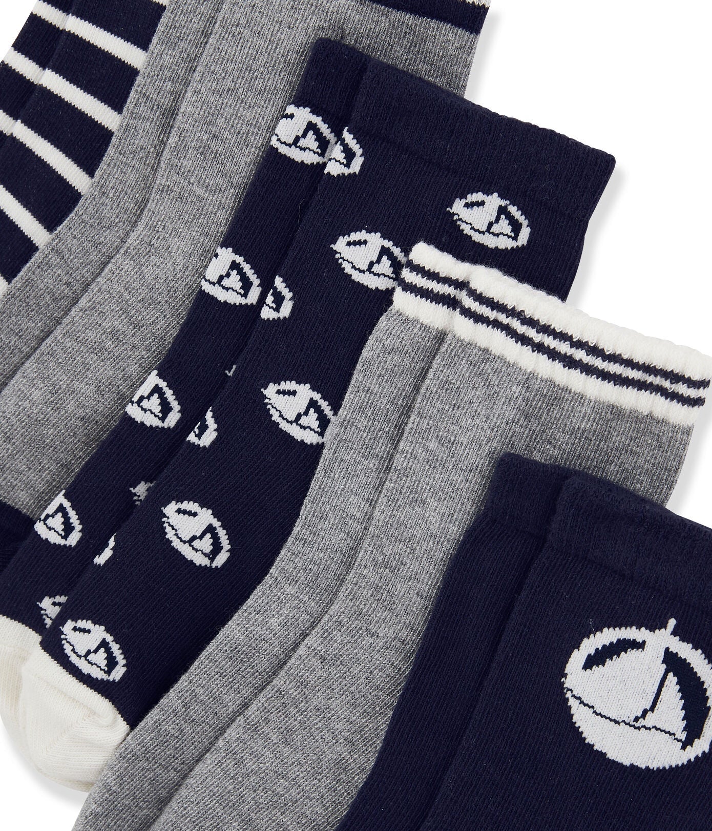 Petit Bateau Boys Cotton Socks 5pks