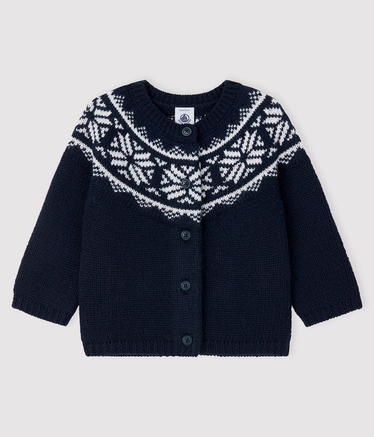 Petit Bateau Baby 100% Wool Cardigan