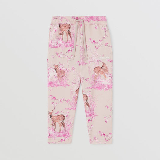 Burberry Pink Deer Joggers