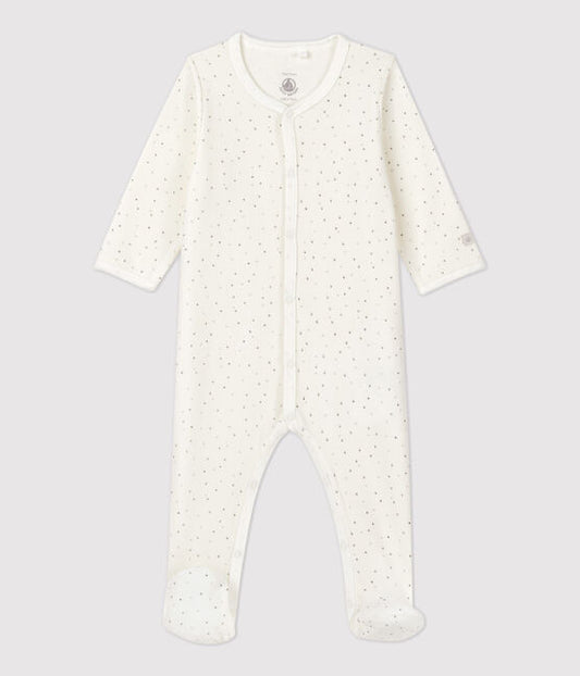 Petit Bateau Ivory Cotton Babygrow