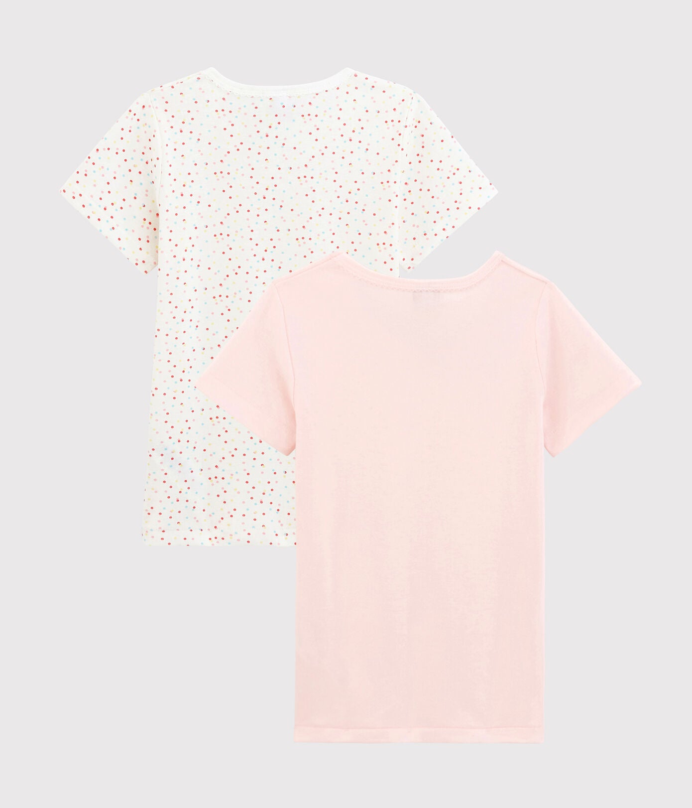 Patit Bateau Girls Cotton Top (2 Pack)