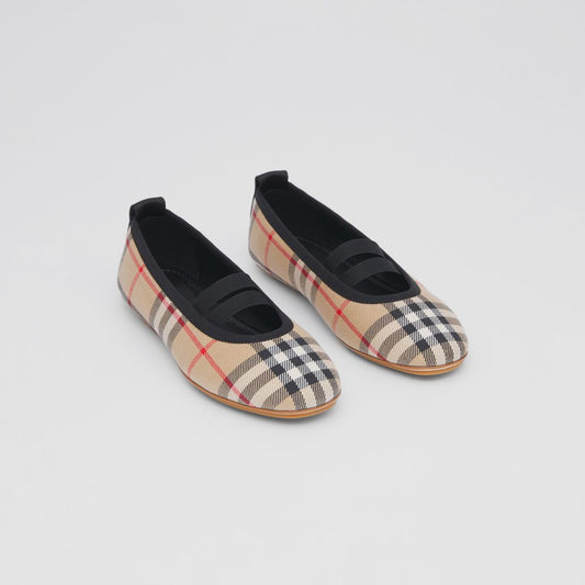 Burberry Logo Vintage Check Ballerinas