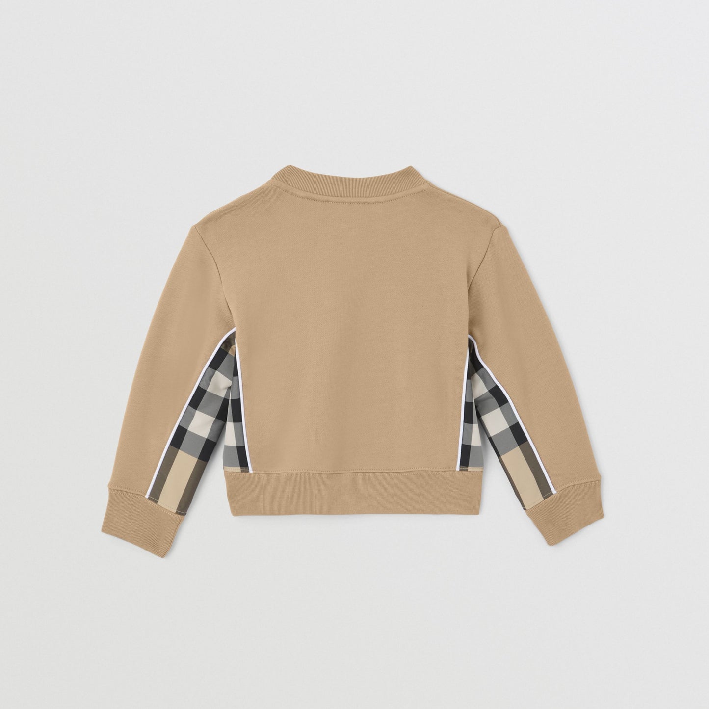 Burberry Baby  Beige Check Panel Sweatshirt