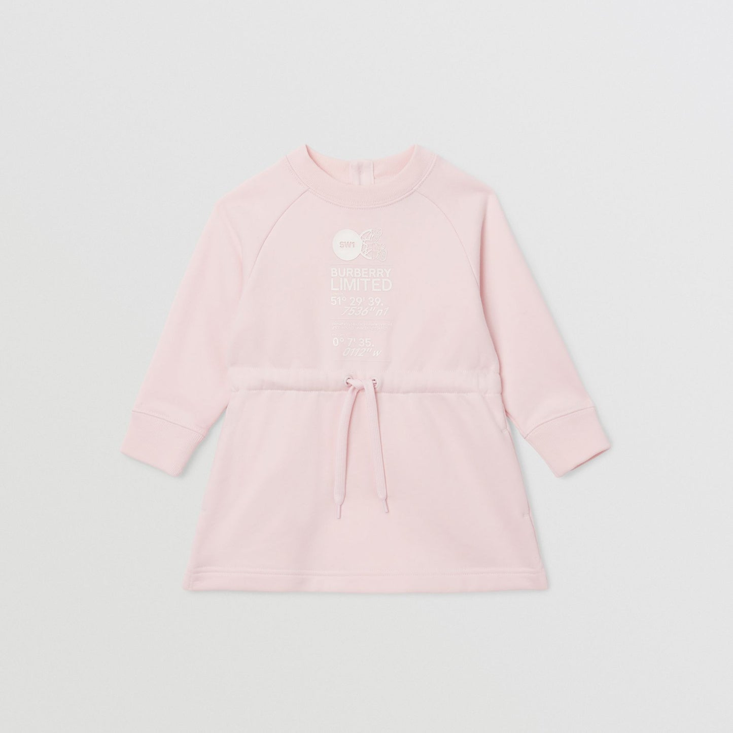 Burberry Baby Pink Montage Print cotton dress