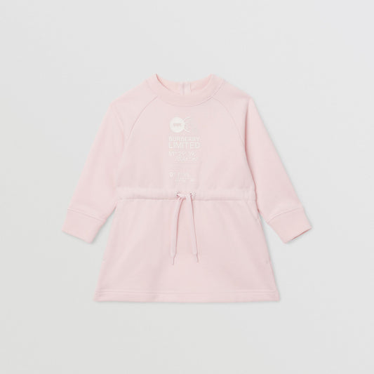 Burberry Baby Pink Montage Print cotton dress