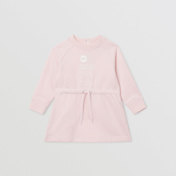 Burberry Baby Pink Montage Print cotton dress