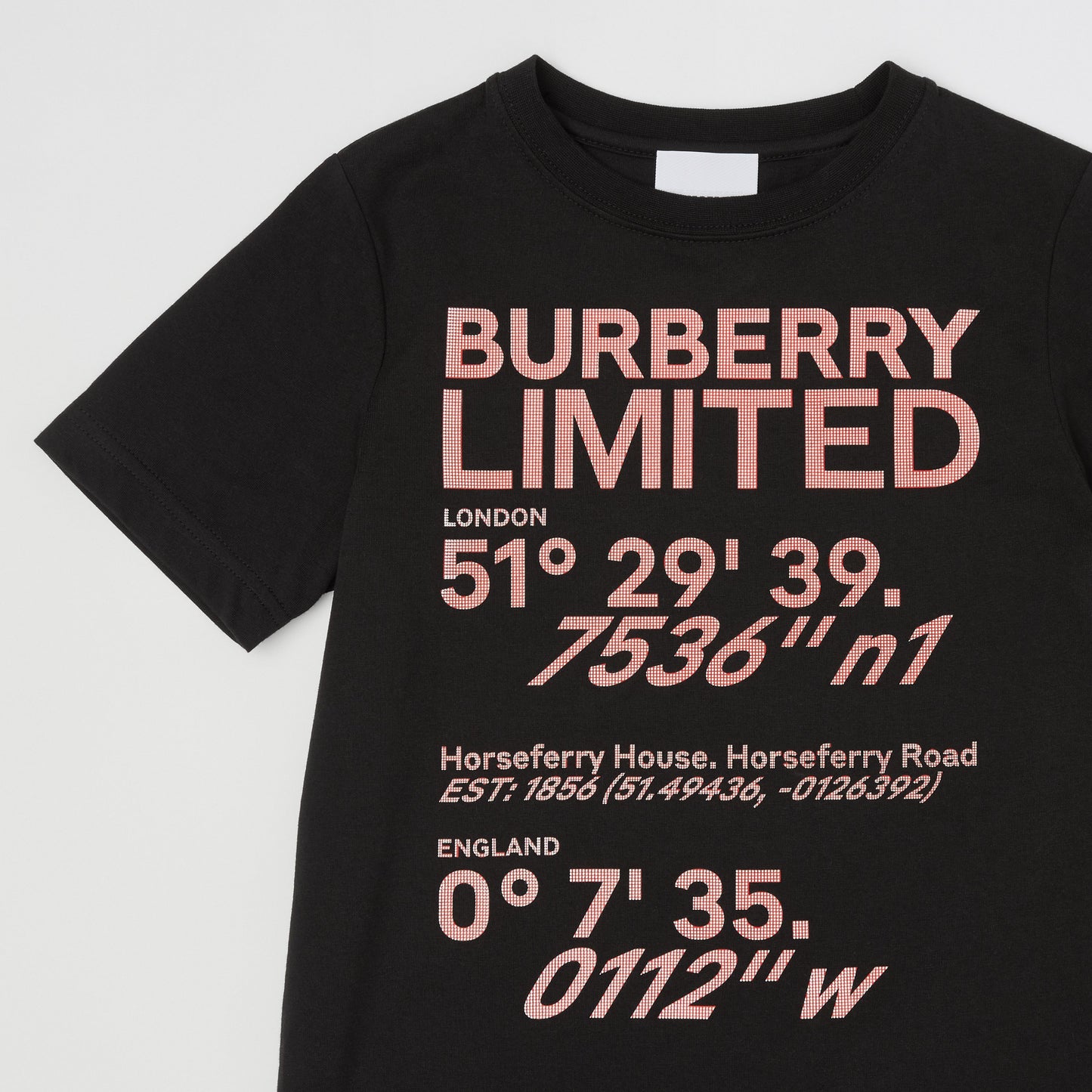 Burberry Coordinates Print Cotton T-shirt