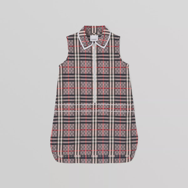 Burberry Chequerboard Stretch Cotton Dress