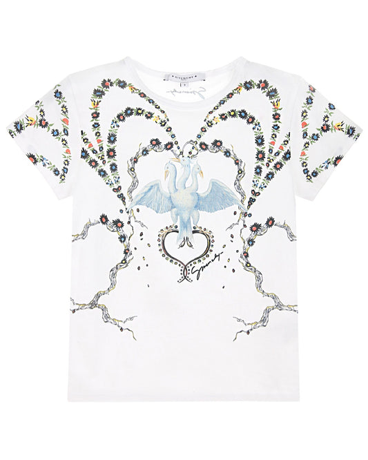 Givenchy Girls Floral Cotton Tshirts