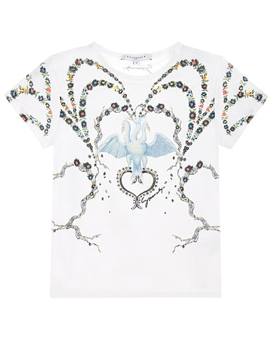 Givenchy Girls Floral Cotton Tshirts