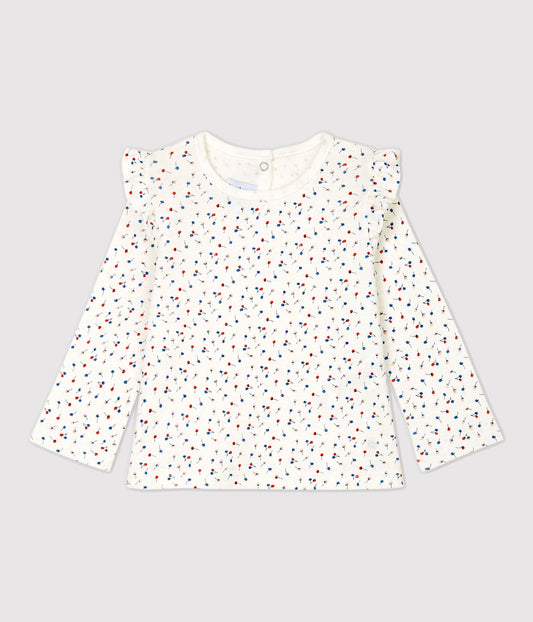 Petit Bateau Baby Girl Floral Print Top