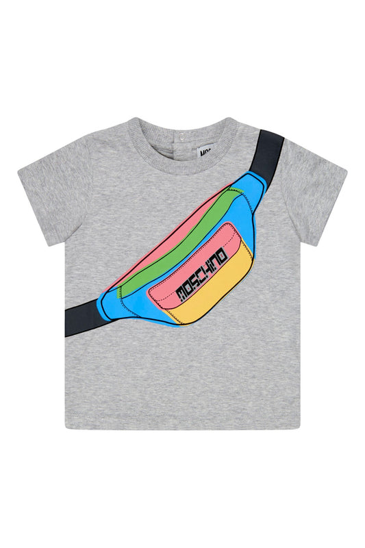 Moschino Grey Cotton Tshirt