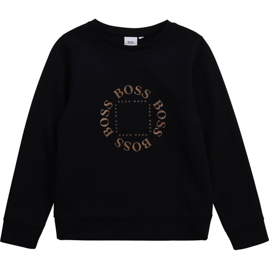 BOSS Circle Logo Mini Me Sweatshirt