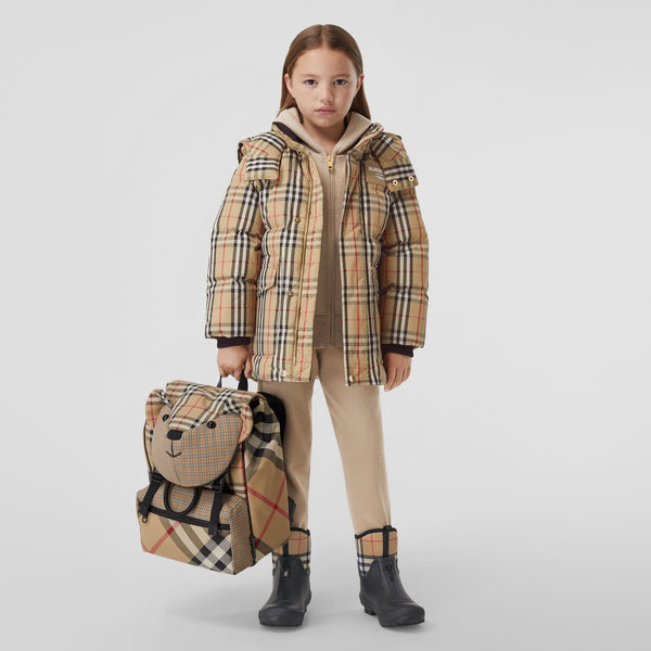 Burberry Archive Beige Check Down Jacket