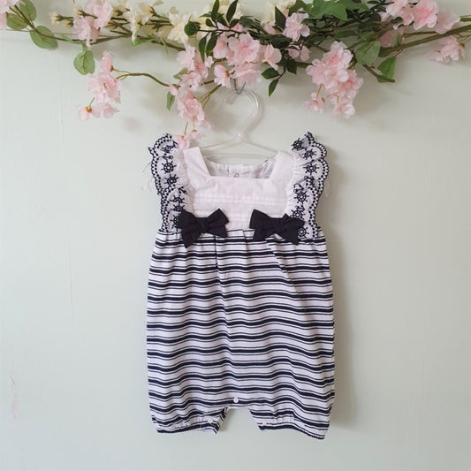 Patachou Baby Girl Striped Romper