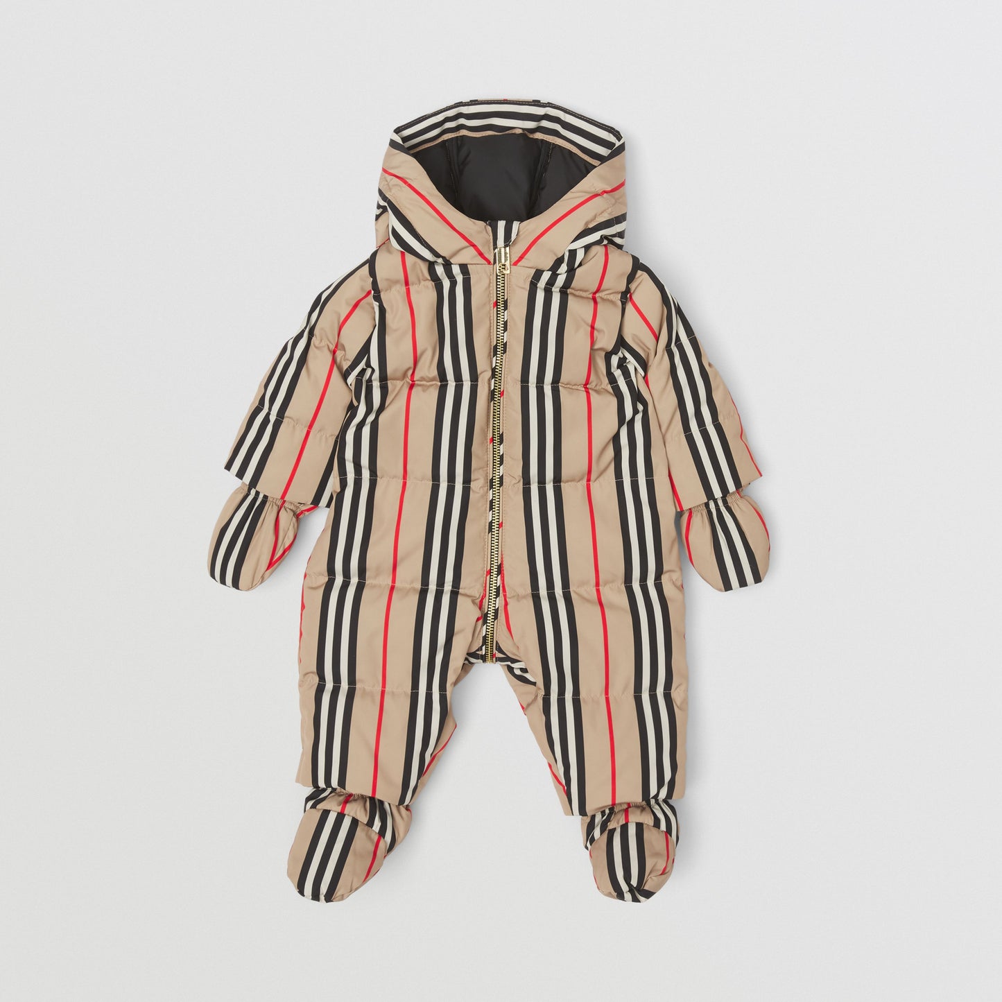 Burberry Stripe Nylon Puffer Suit