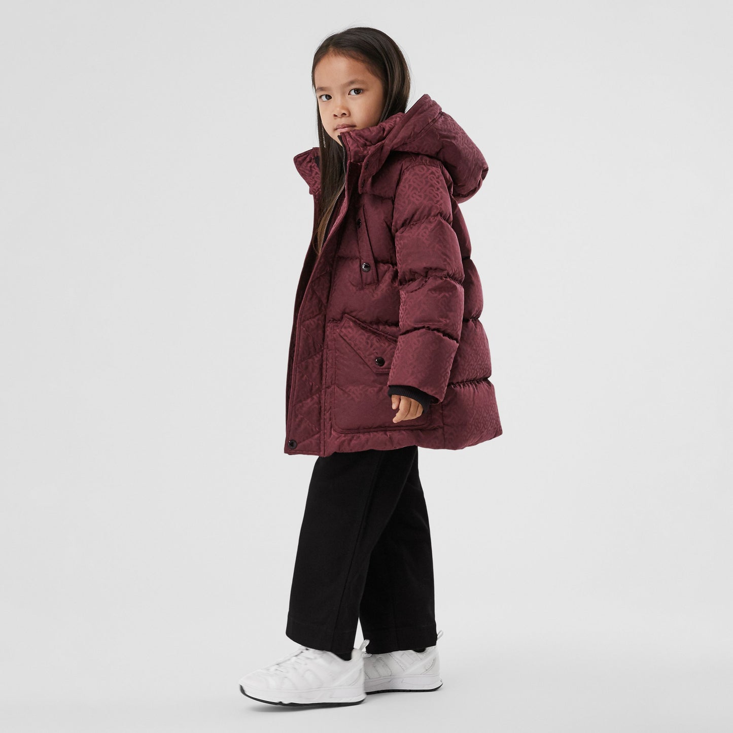 Burberry Detachable Monogram Puffer Coat