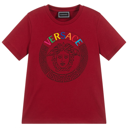 Versace Embroidered Logo Tshirt