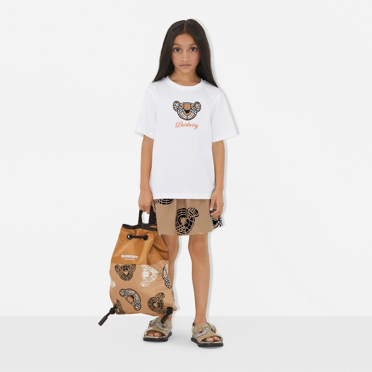 Burberry Thomas Bear Motif Cotton T-shirt