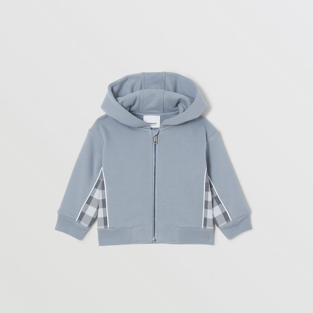Burberry Baby Blue Check Hooded Top