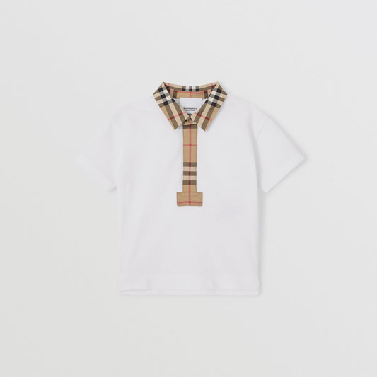 Burberry Baby Vintage Check Piqué Polo Shirt
