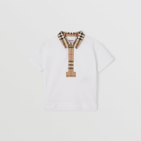 Burberry Baby Vintage Check Piqué Polo Shirt
