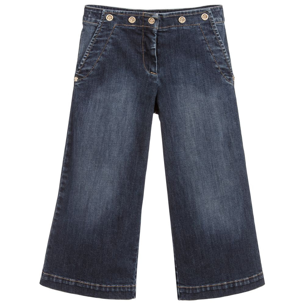 Versace Wide Leg Denim Jeans