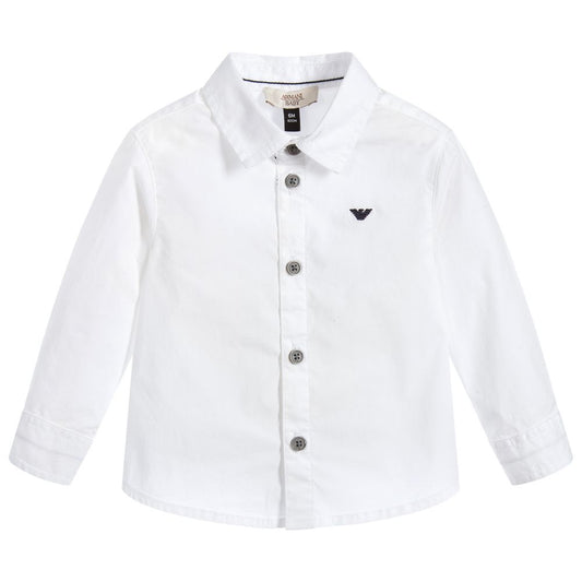 AJR White Cotton Shirt
