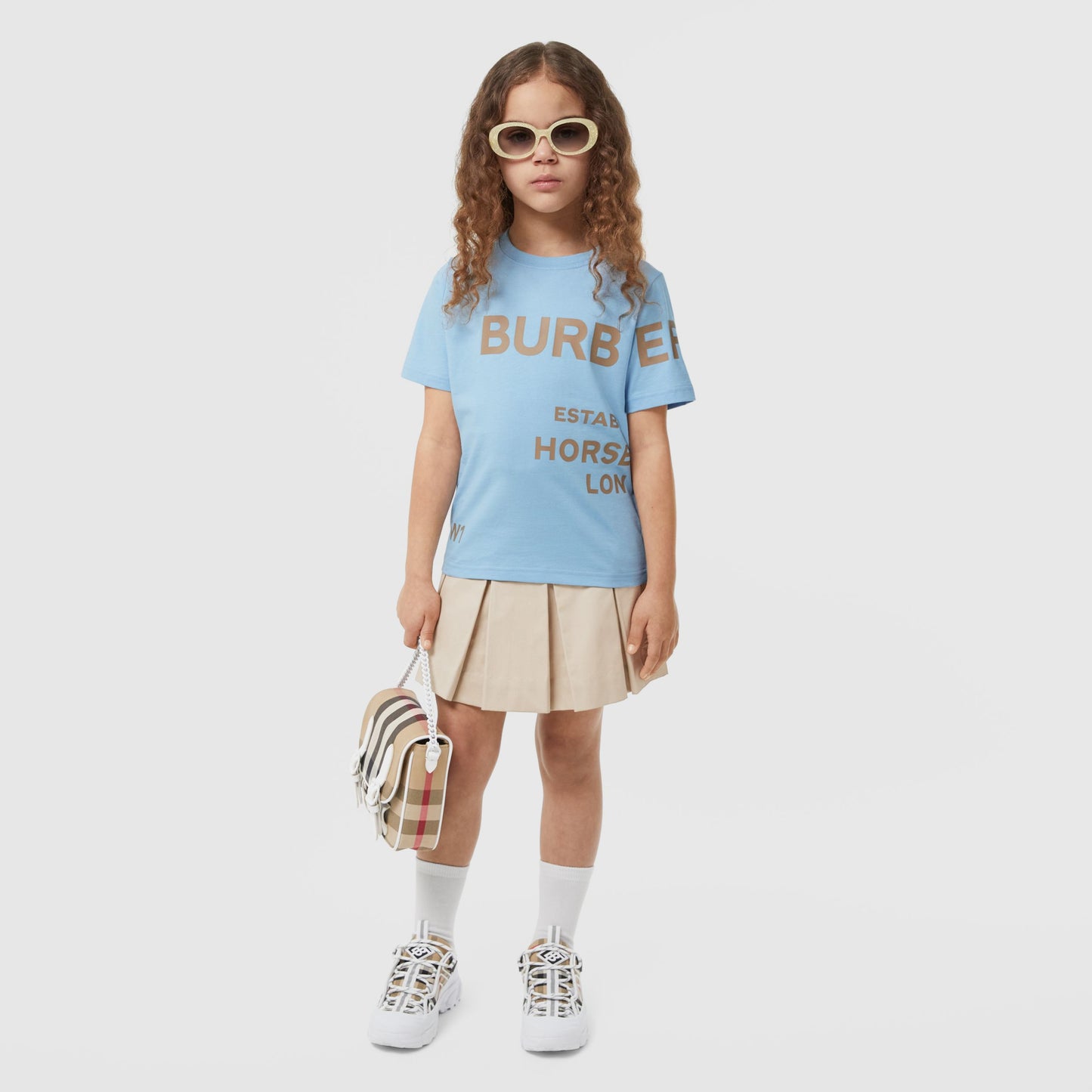 Burberry Horseferry Print Blue Tshirt