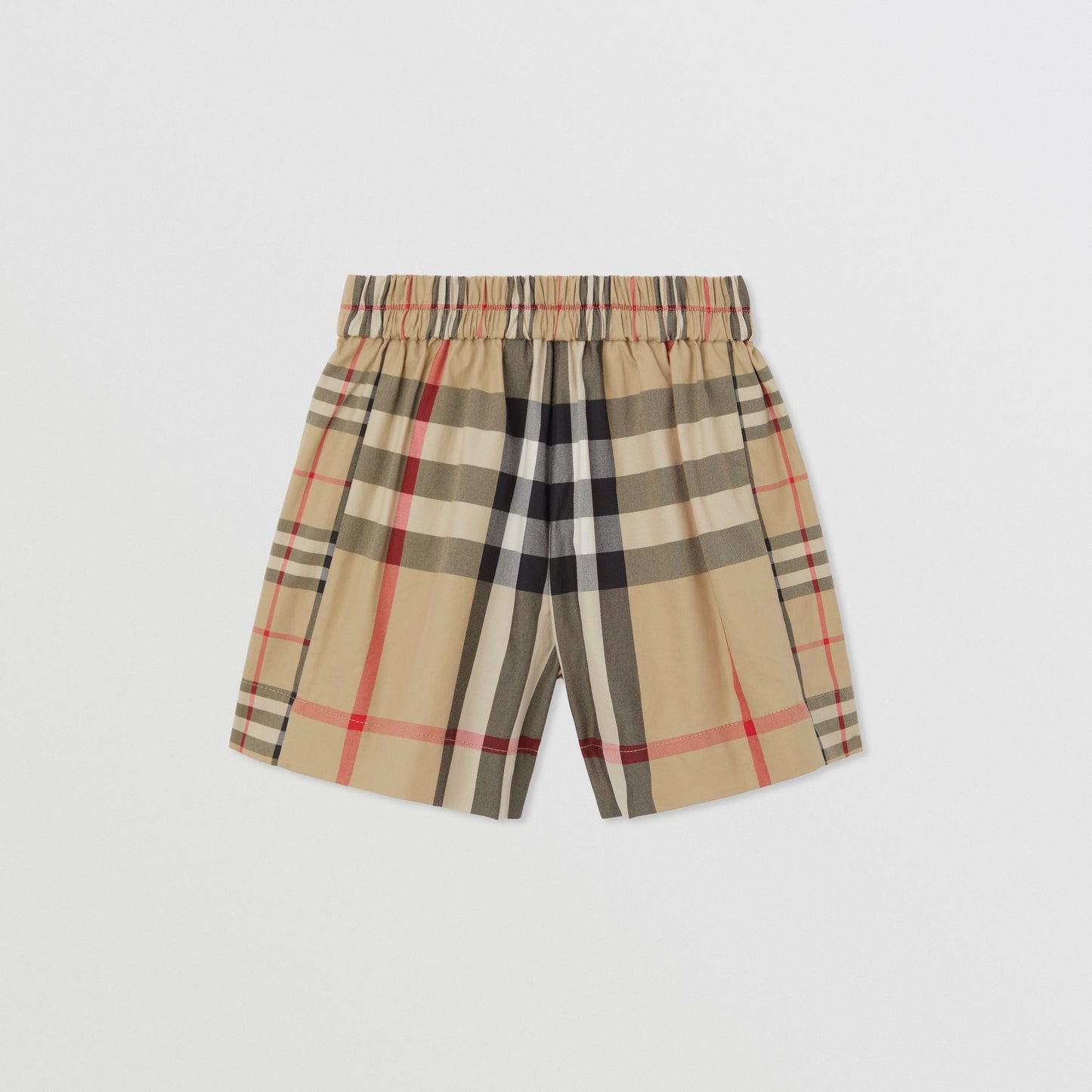 Burberry Patchwork Check Cotton Shorts