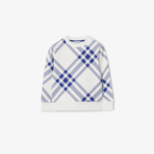 Check Cotton Sweatshirt