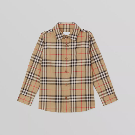 Burberry Vintage Check Stretch Cotton Shirt