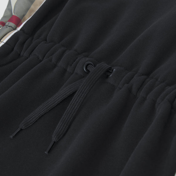 Burberry Long-sleeve Check Panel Cotton Dress